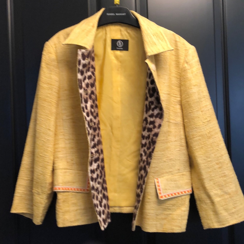 Bogner Yellow/ leopard bolero 6